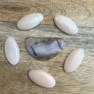 Lot of 6 Polished Jewelry Stones